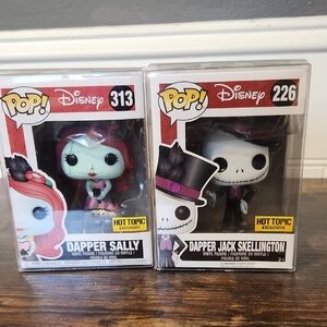 Disney Funko Pop Dapper Sally and Dapper Jack Skellington